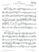 Prokofiev: Five Melodies, Op. 35a