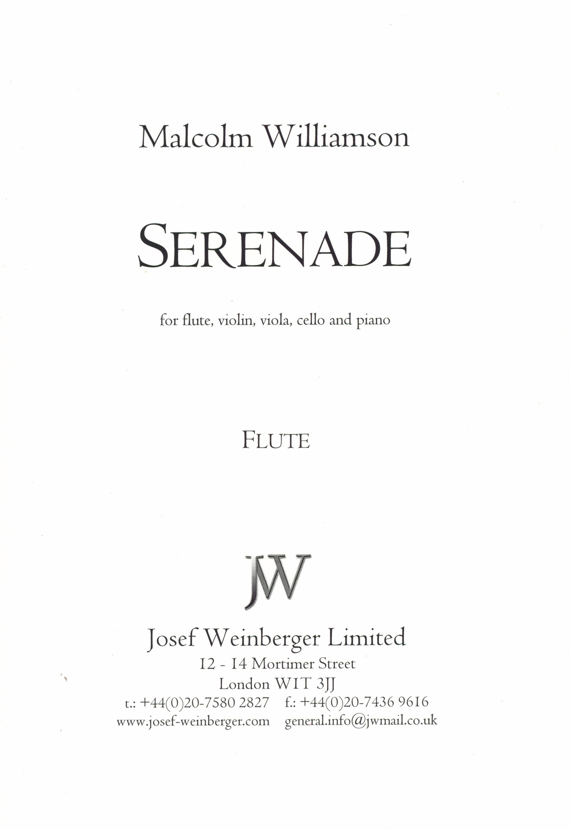 Williamson: Serenade, Op. 10