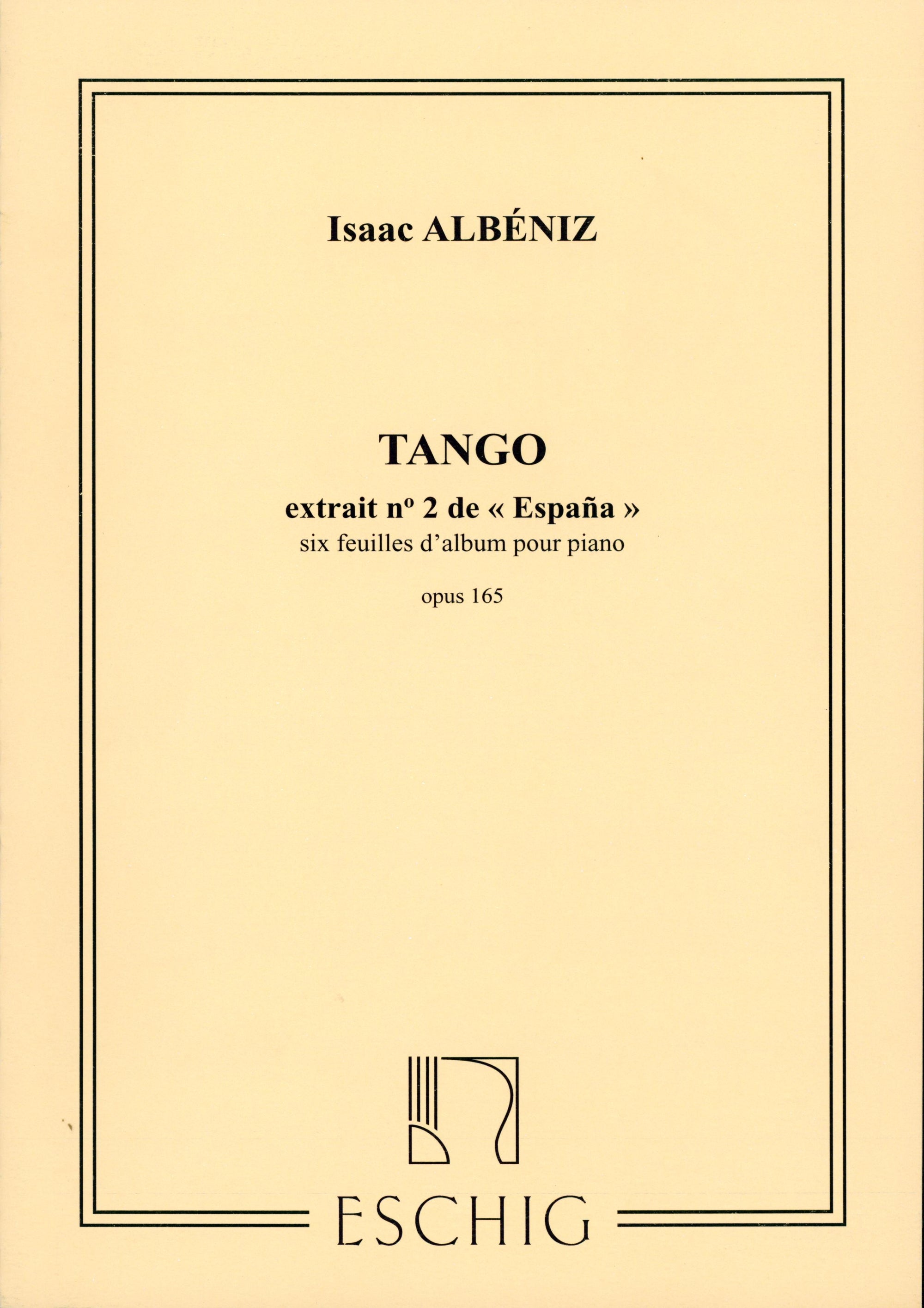 Albéniz: Tango, Op. 165, No. 2
