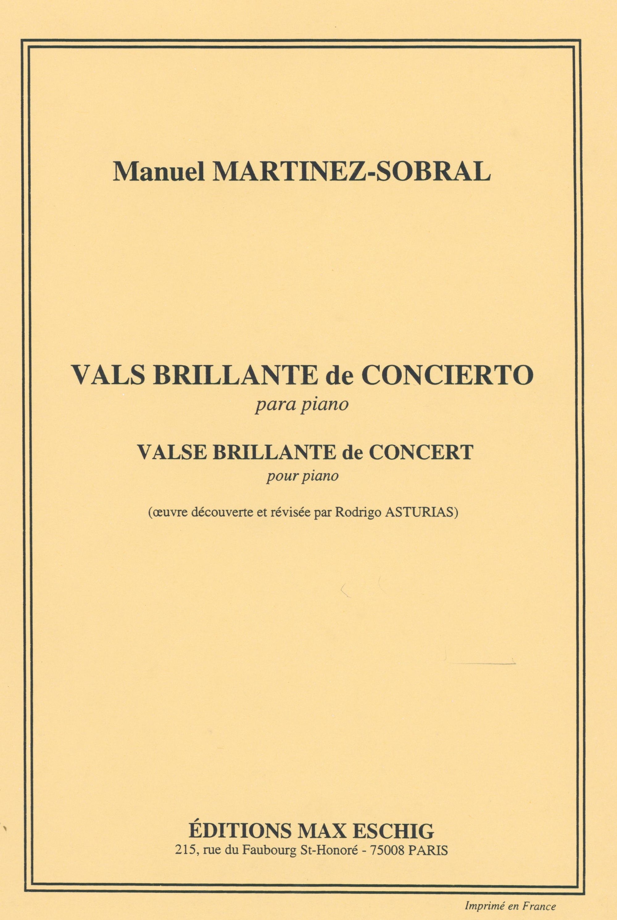 Martinez-Sobral: Vals brillante de Concierto