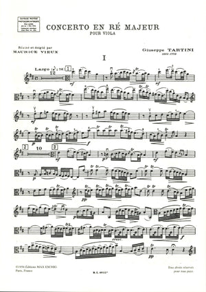 Tartini: Viola Concerto in D Major