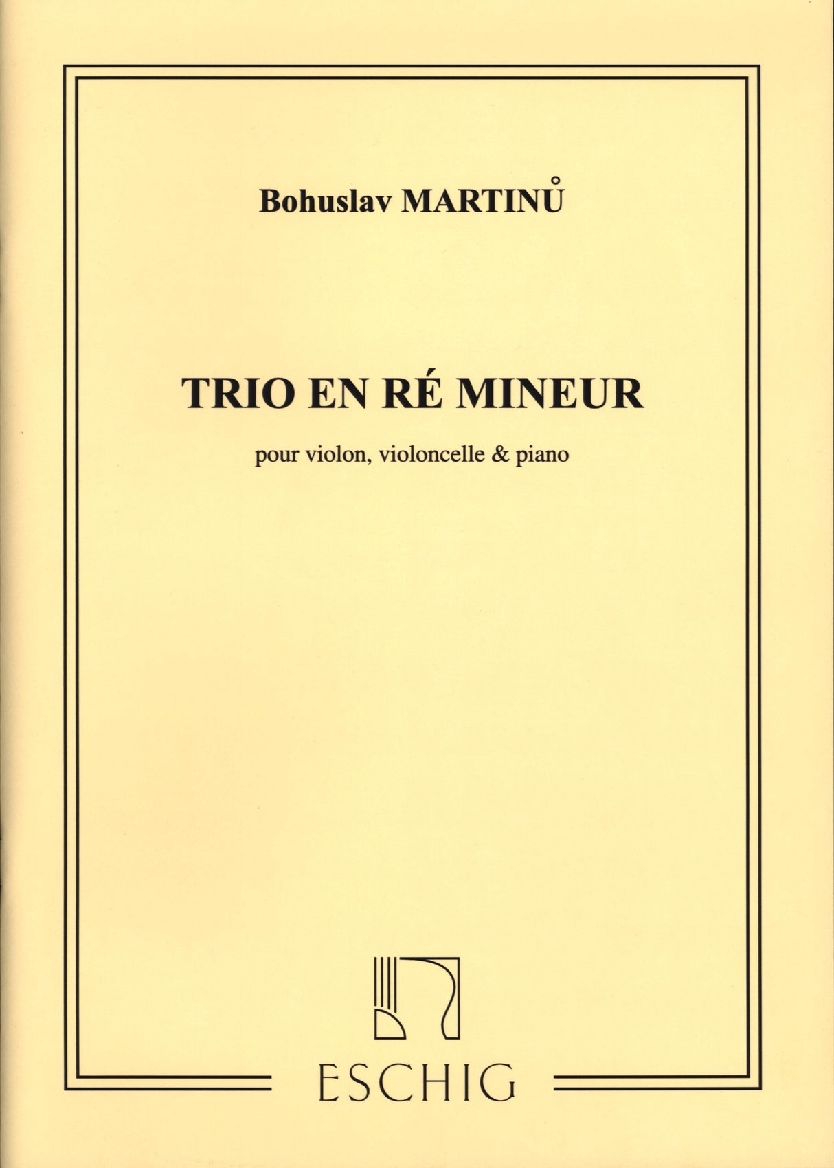 Martinů: Piano Trio in D Minor