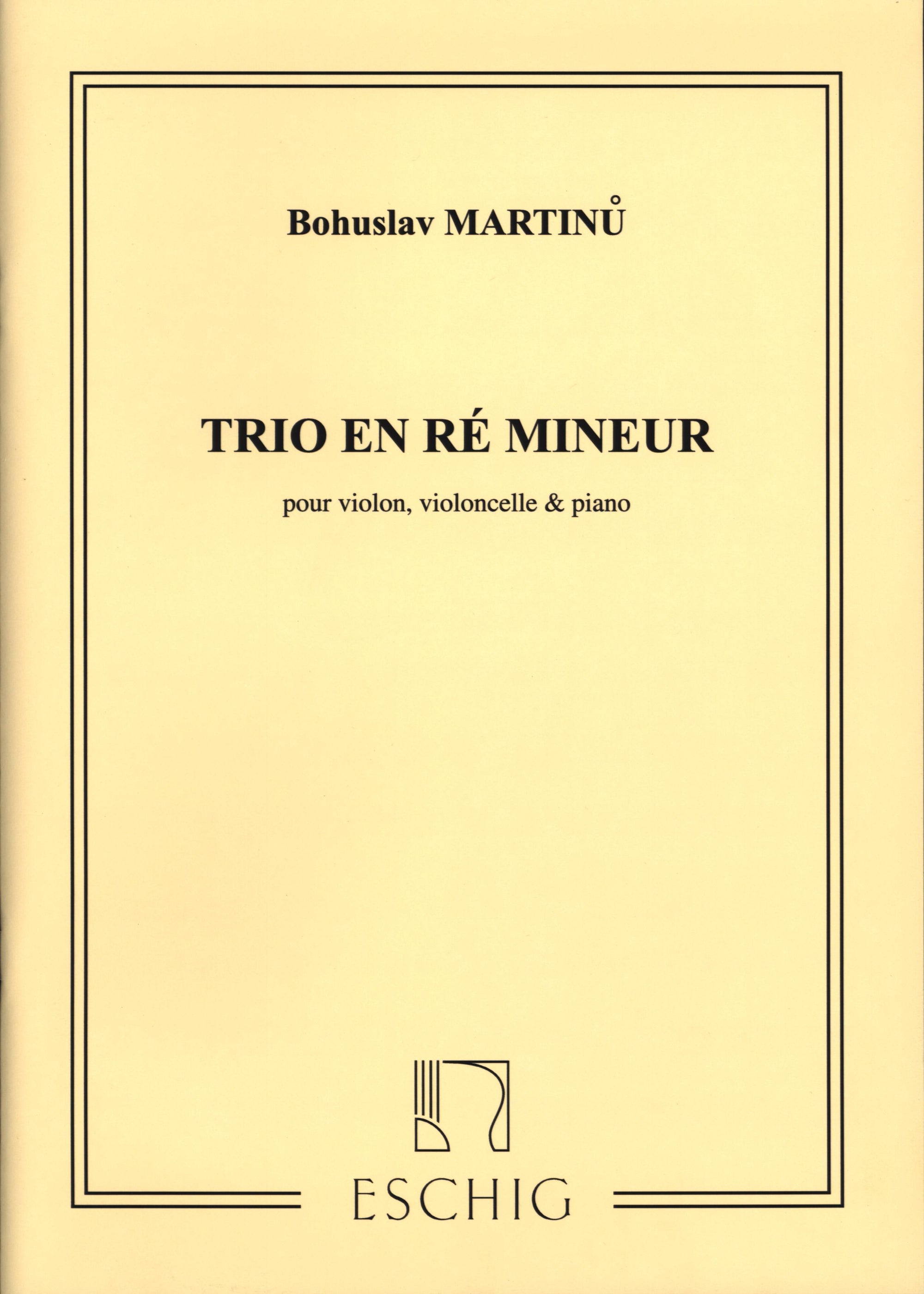 Martinů: Piano Trio in D Minor