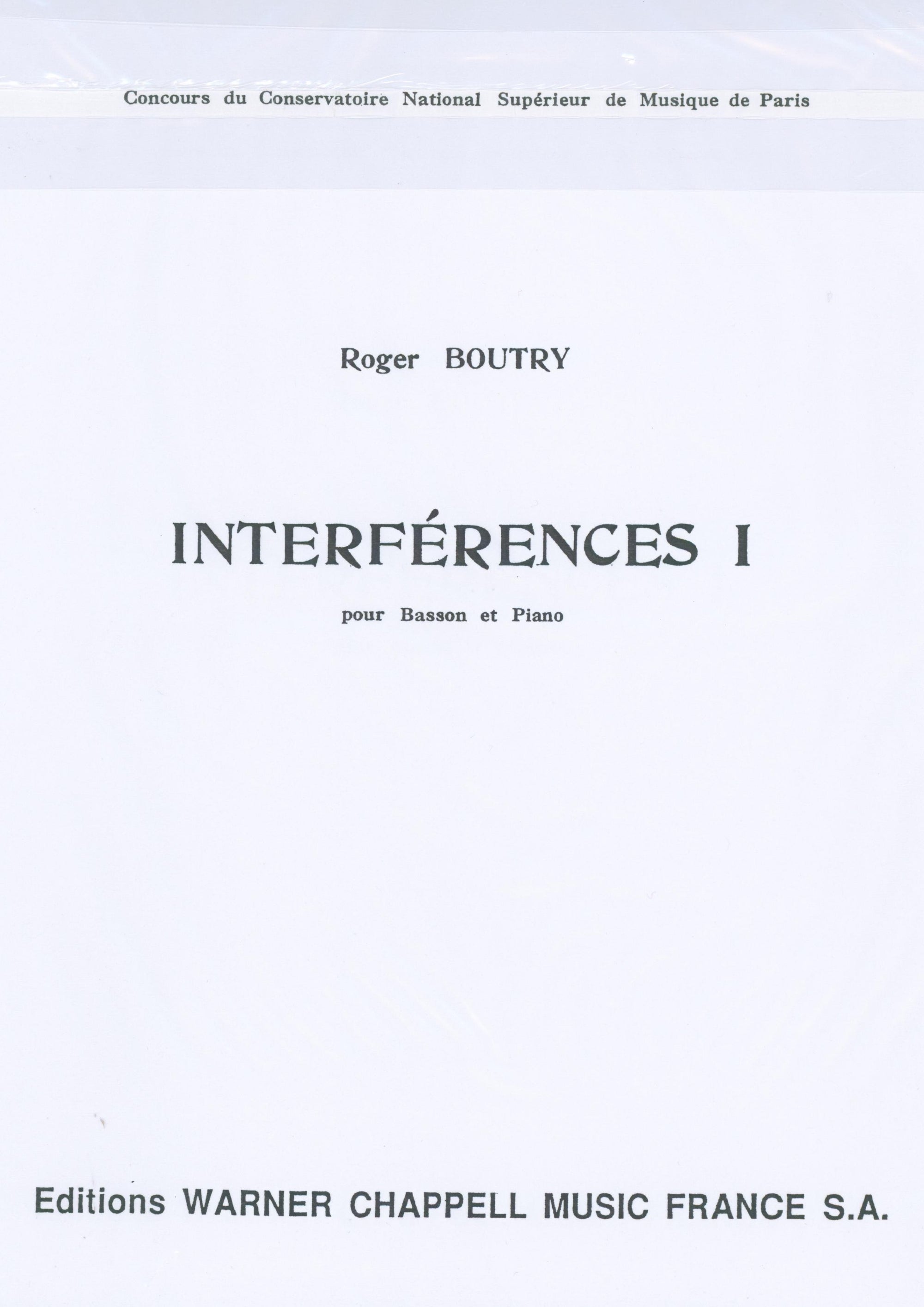 Boutry: Interférences I