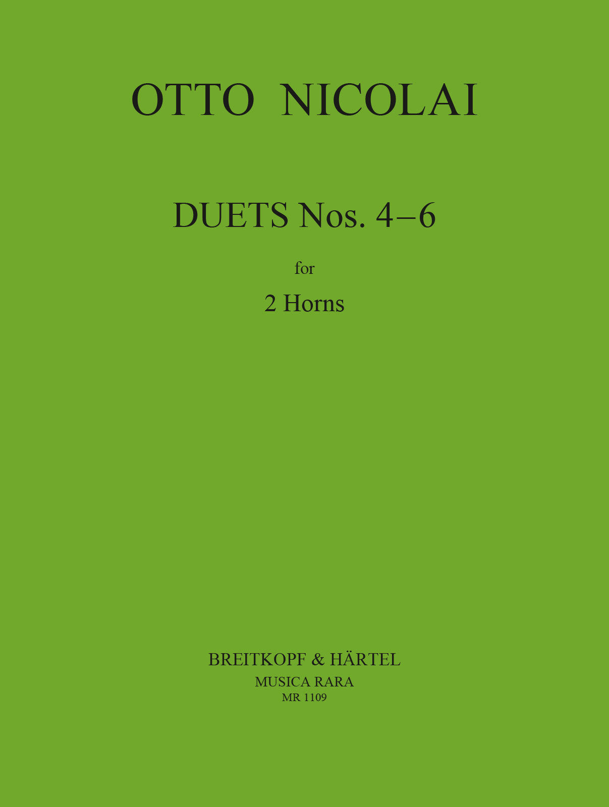 Nicolai: Duets, Nos. 4–6