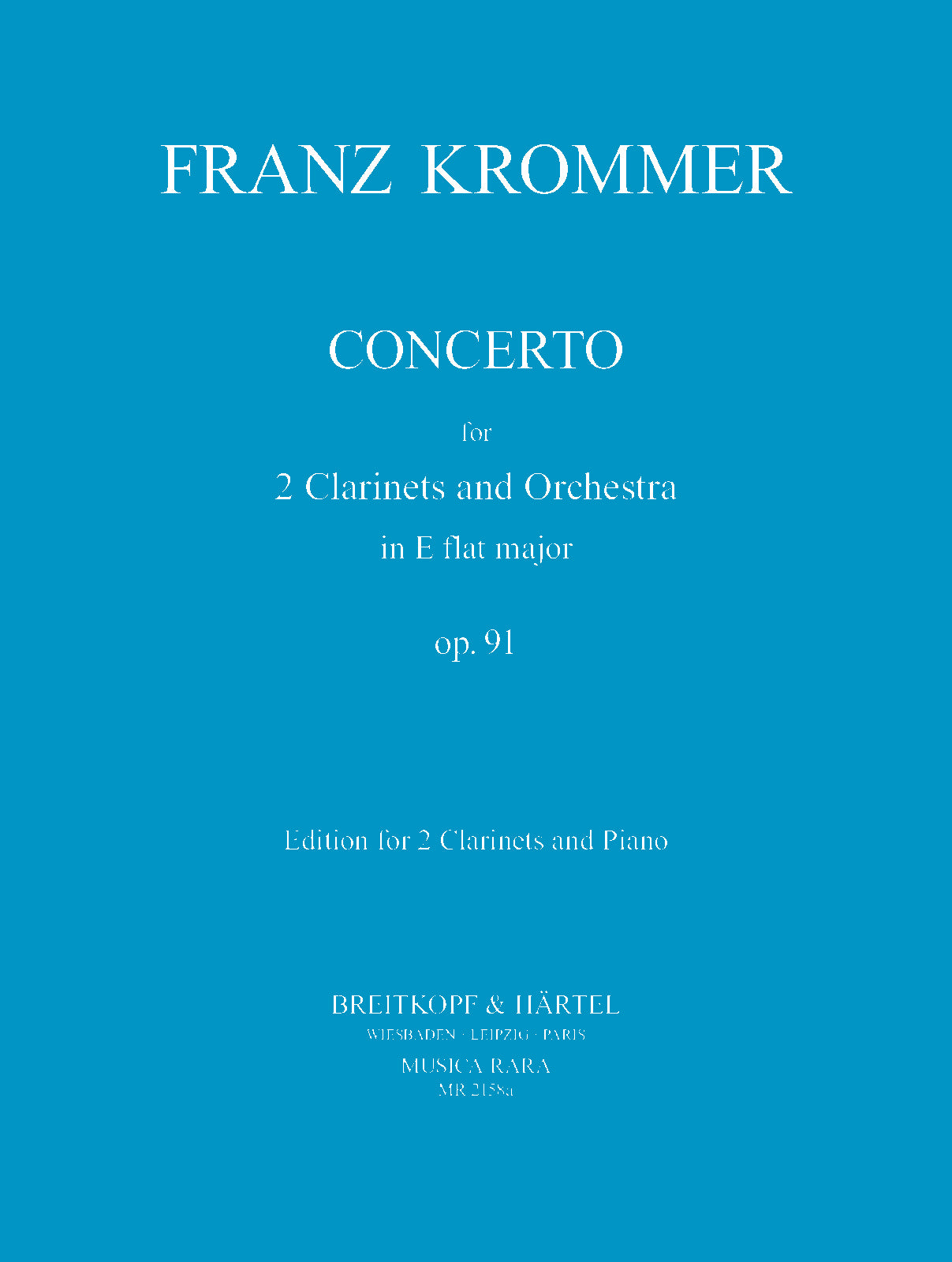 Krommer: Concerto for 2 Clarinets in E-flat Major, Op. 91