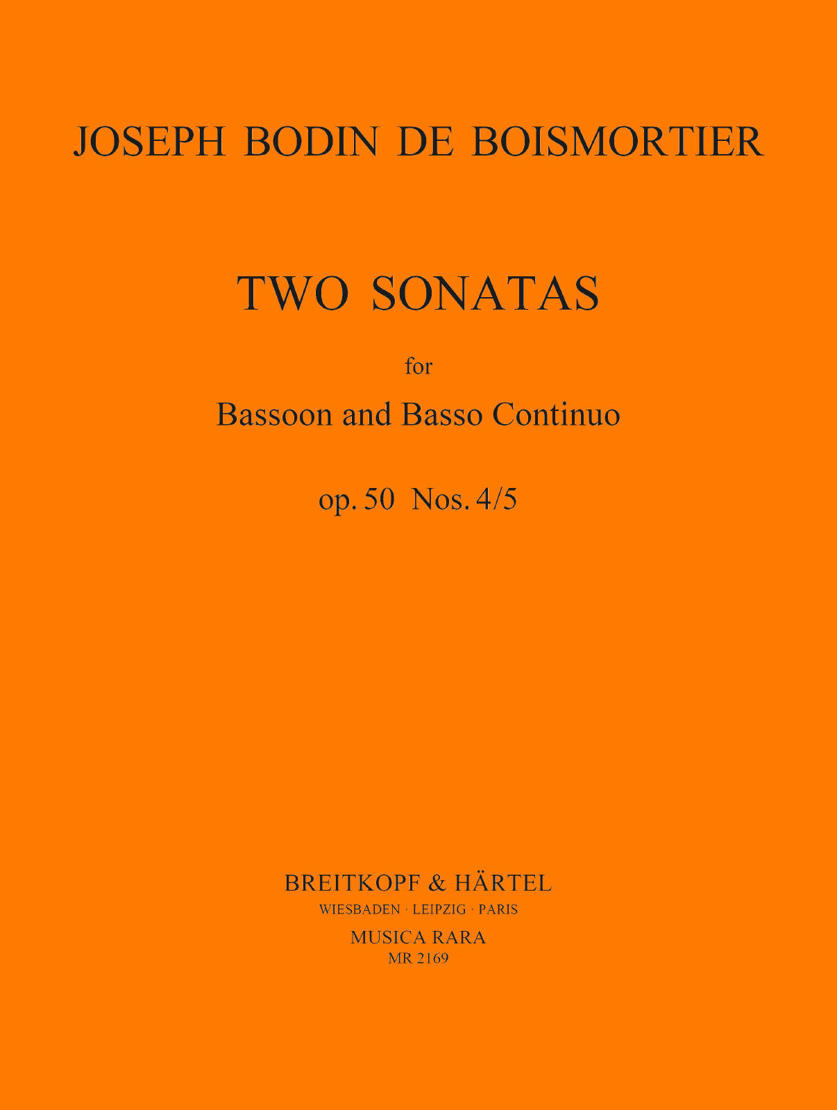 Boismortier: Bassoon Sonatas, Op. 50, Nos. 4 and 5