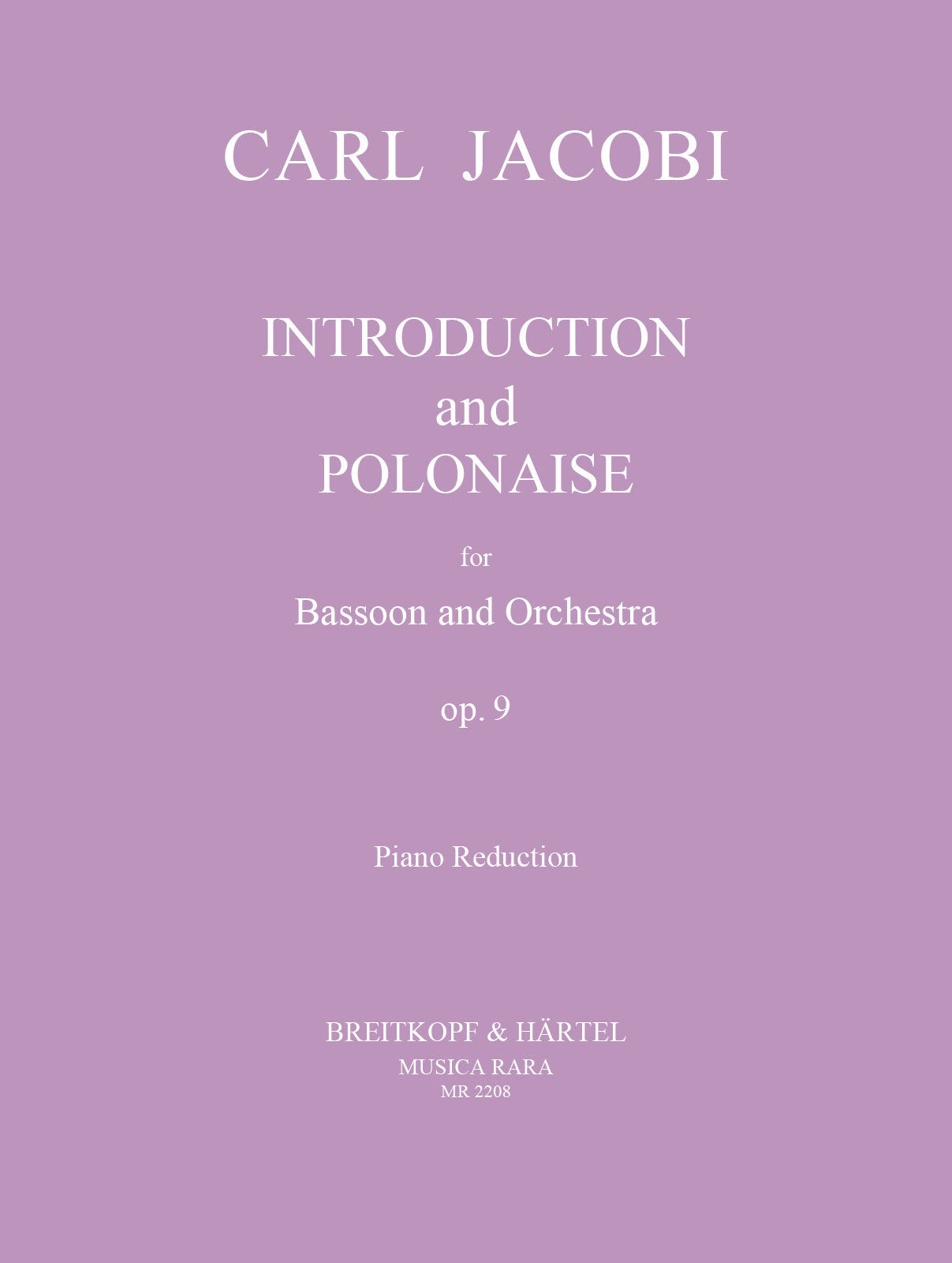 Jacobi: Introduction and Polonaise, Op. 9