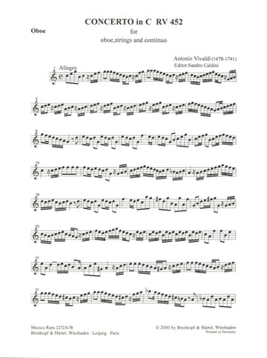Vivaldi: Oboe Concerto in C Major, RV 452