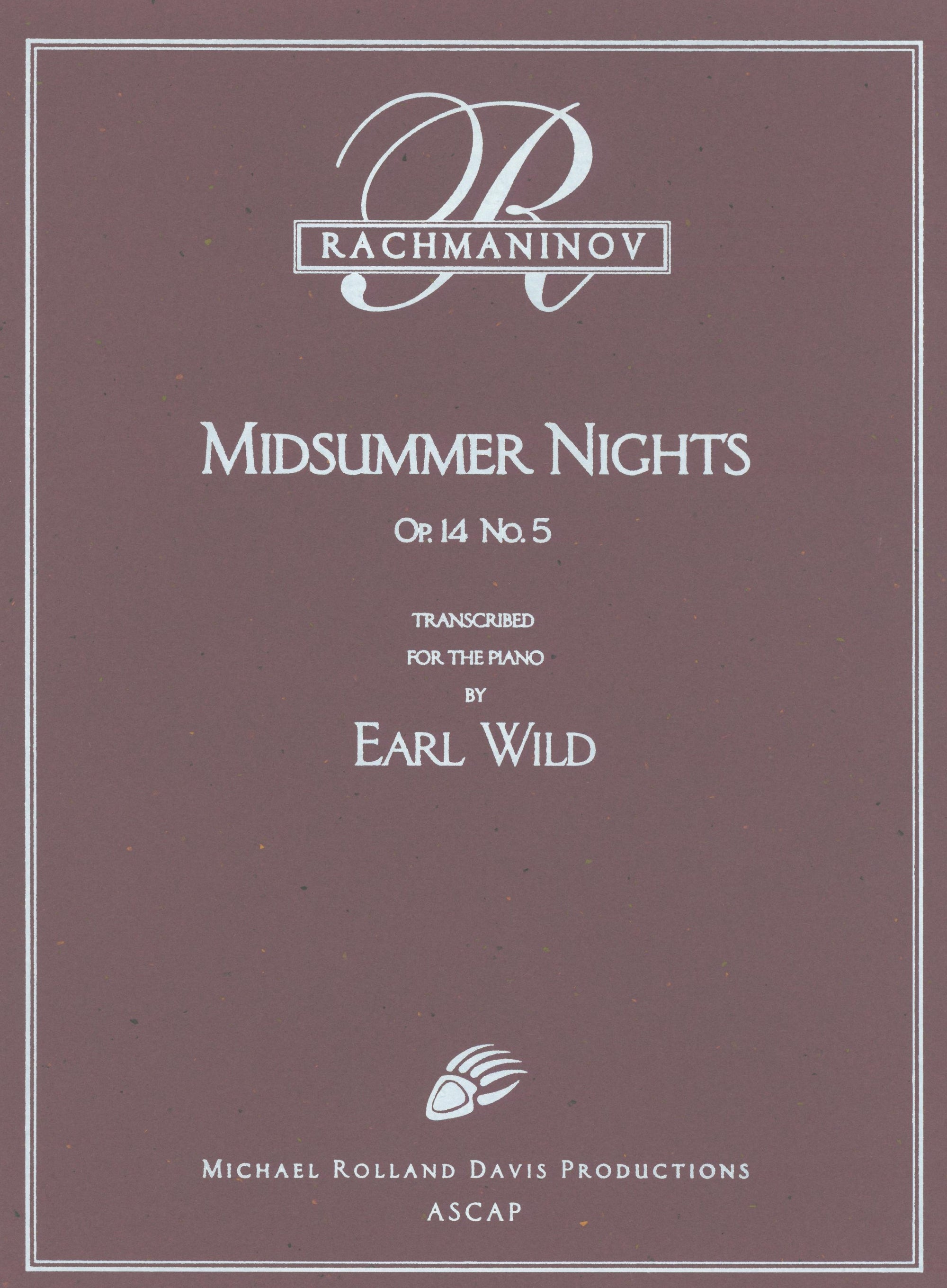 Rachmaninoff-Wild: Midsummer Nights, Op. 14, No. 5