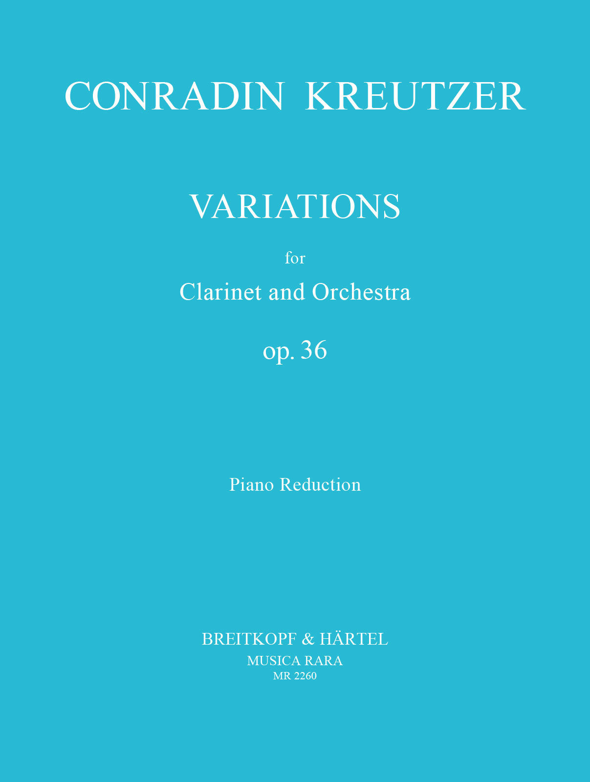 C. Kreutzer: Variations, Op. 36