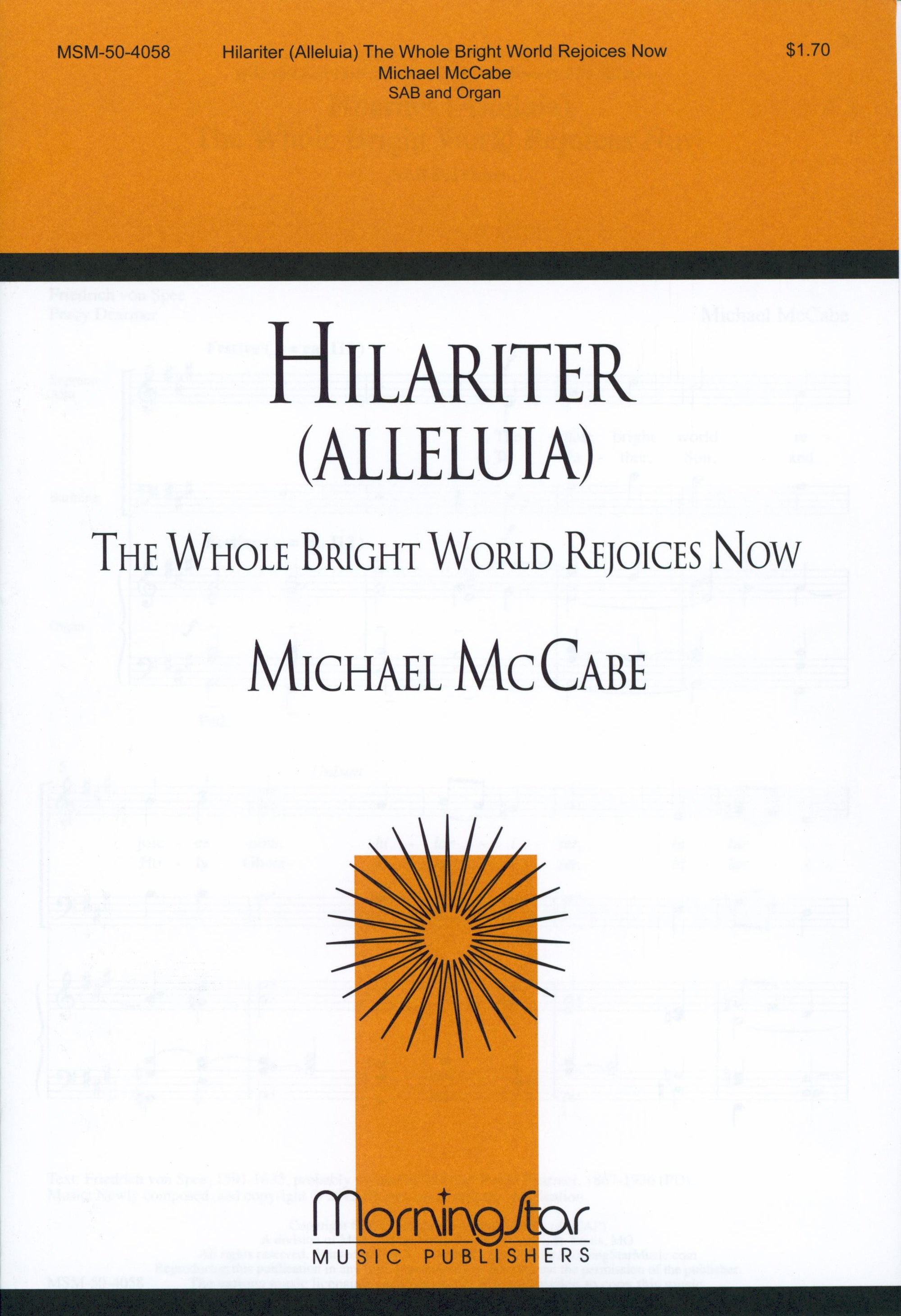 McCabe: Hilariter (Alleluia) - The Whole Bright World Rejoices Now