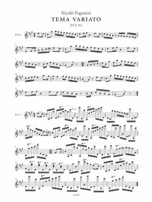 Paganini: Tema Variato, MS 82