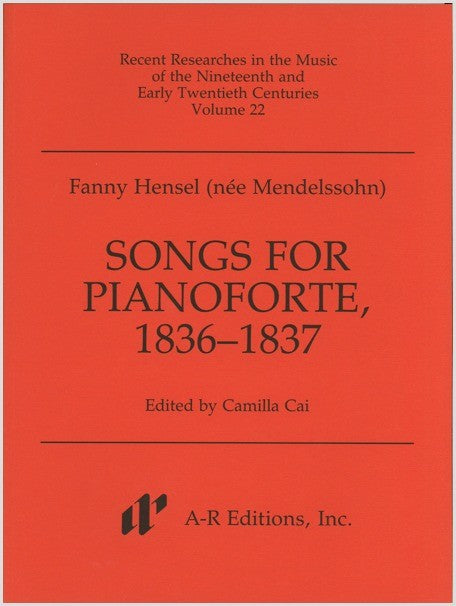 Hensel: Songs for Piano (1836–1837)