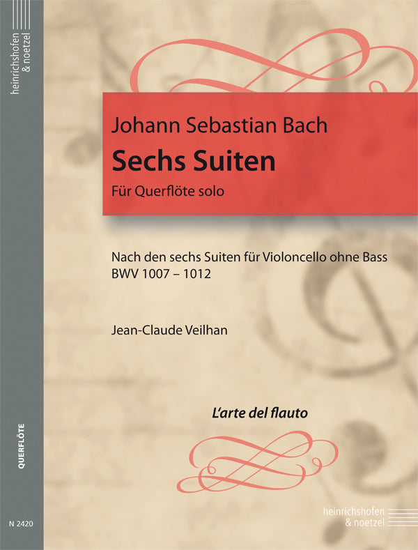 Bach: 6 Suites, BWV 1007-12 (arr. for flute)