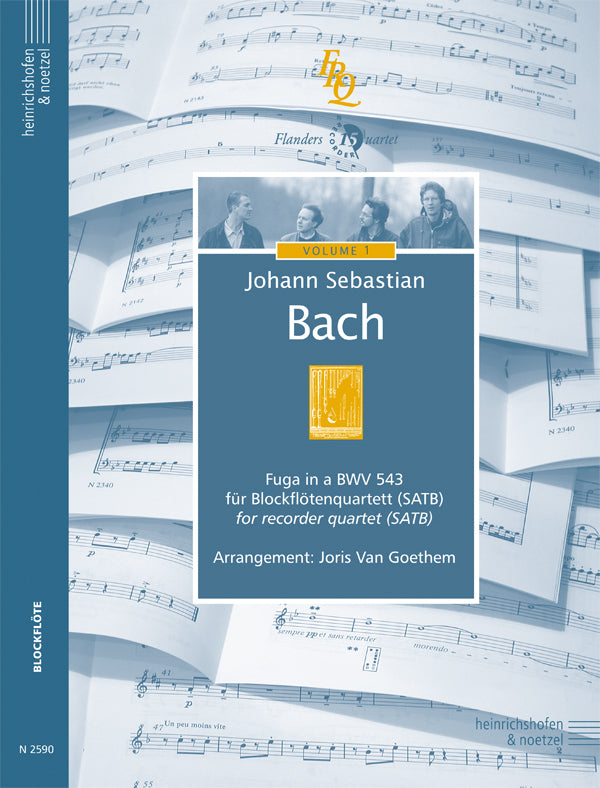 Bach: Fugue in A Minor, BWV 543 (arr. for recorder quartet)