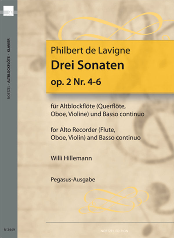 Delavigne: Sonatas, Op. 2, Nos. 4-6 (arr. for recorder & basso)