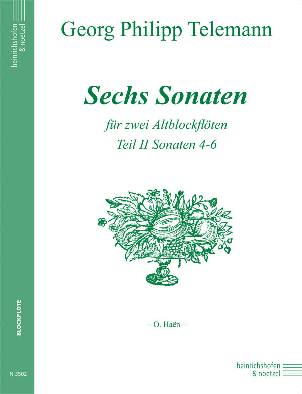 Telemann: 3 Sonatas sans basse, TWV 40:104-106 (arr. for AA recorders)