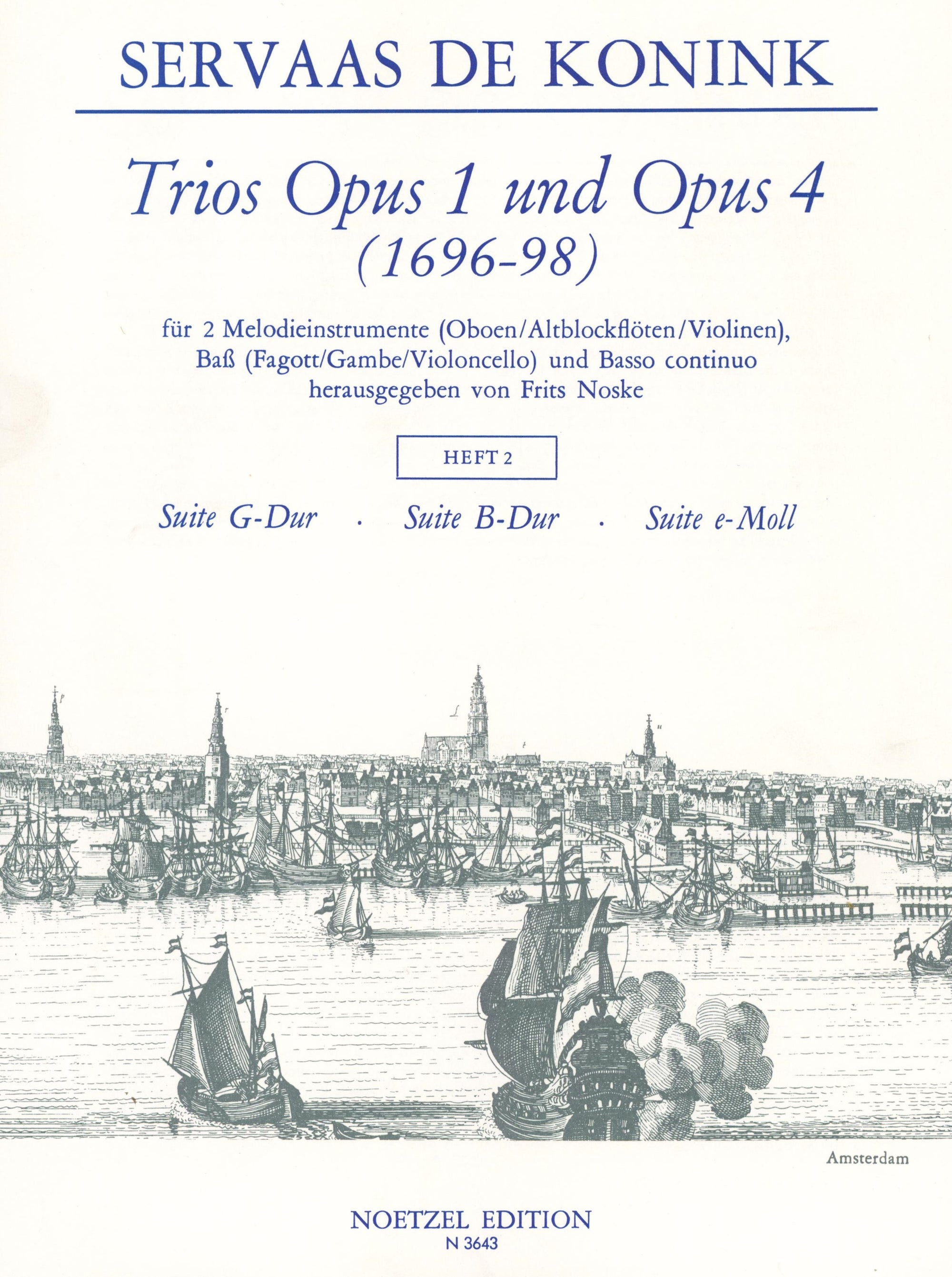 Koninck: Trios - Volume 2 (from Opp. 1 & 4)