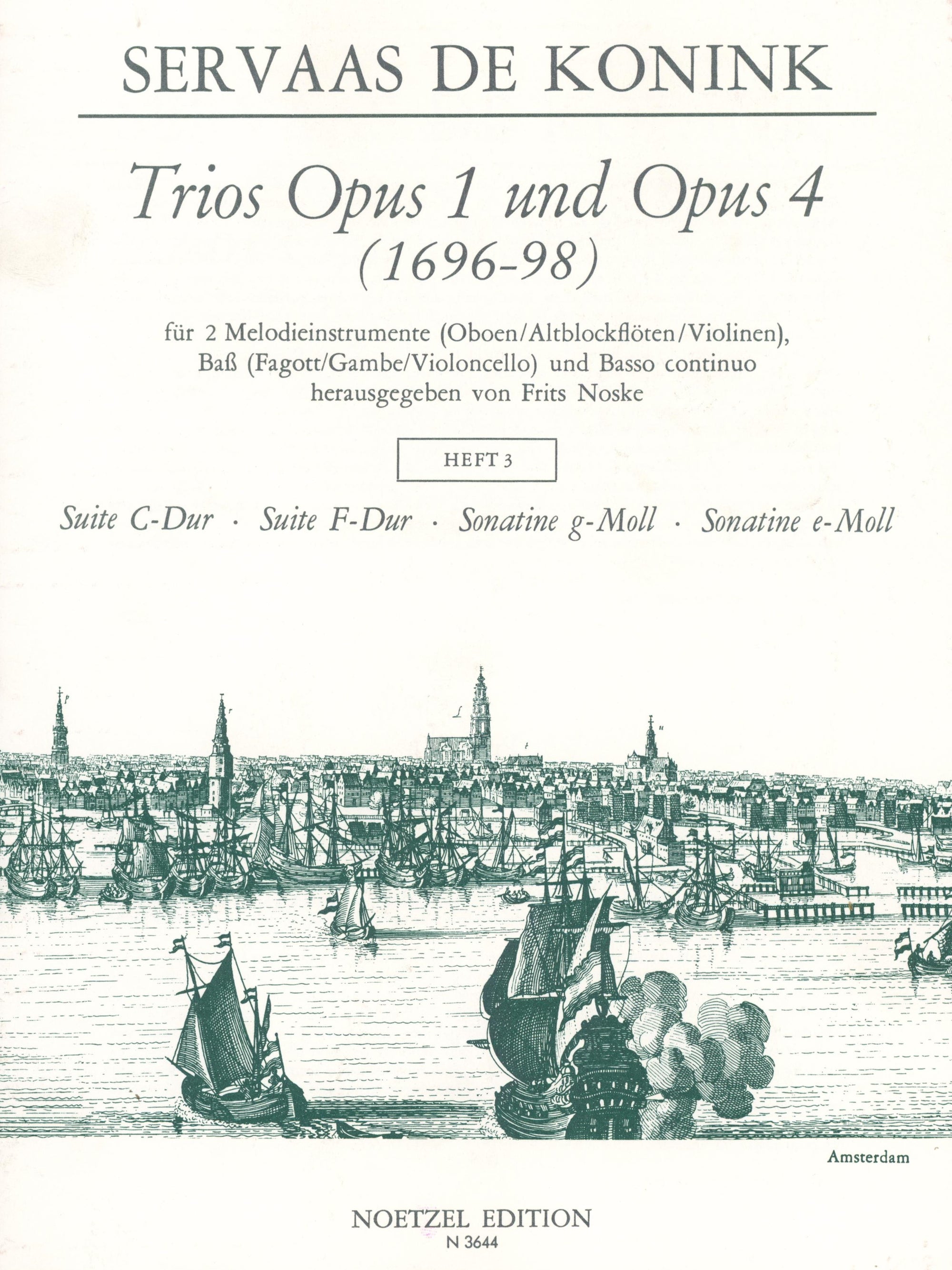 Koninck: Trios - Volume 3 (from Opp. 1 & 4)