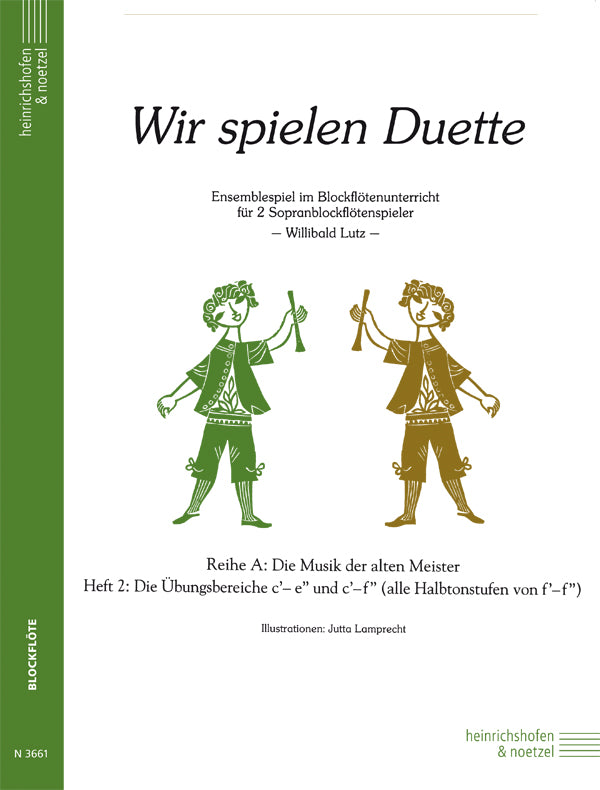 We Play Duets - Series A - Volume 2 for SS Recorders