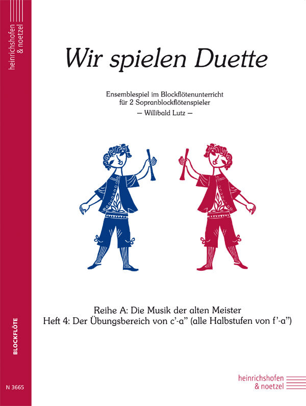 We Play Duets - Series A - Volume 4 for SS recorders