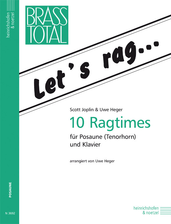 Let's Rag... 10 Ragtimes for Piano & Trombone