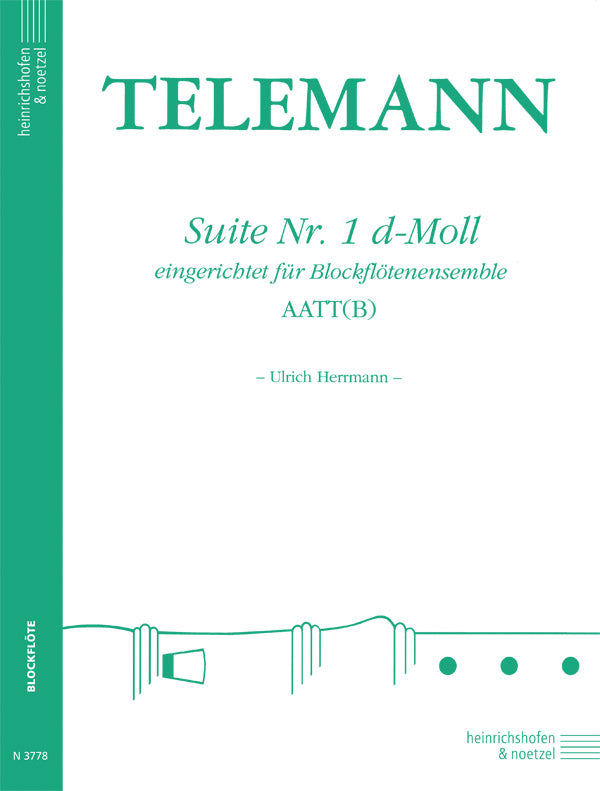Telemann: Suite No. 1 in D Minor (arr. for recorder quartet)