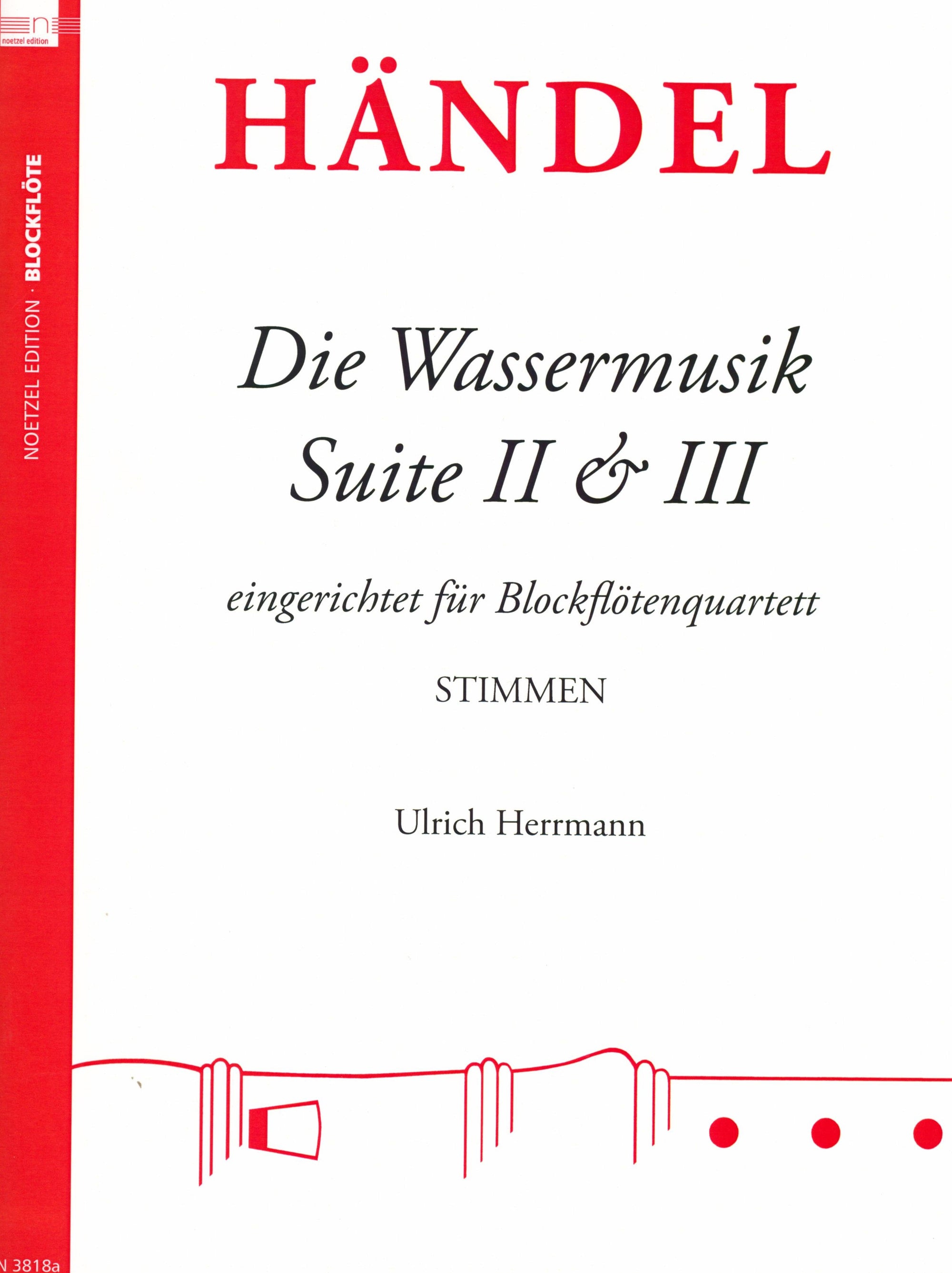Handel: Water Music, HWV 349-350 (arr. for SATB recorder)