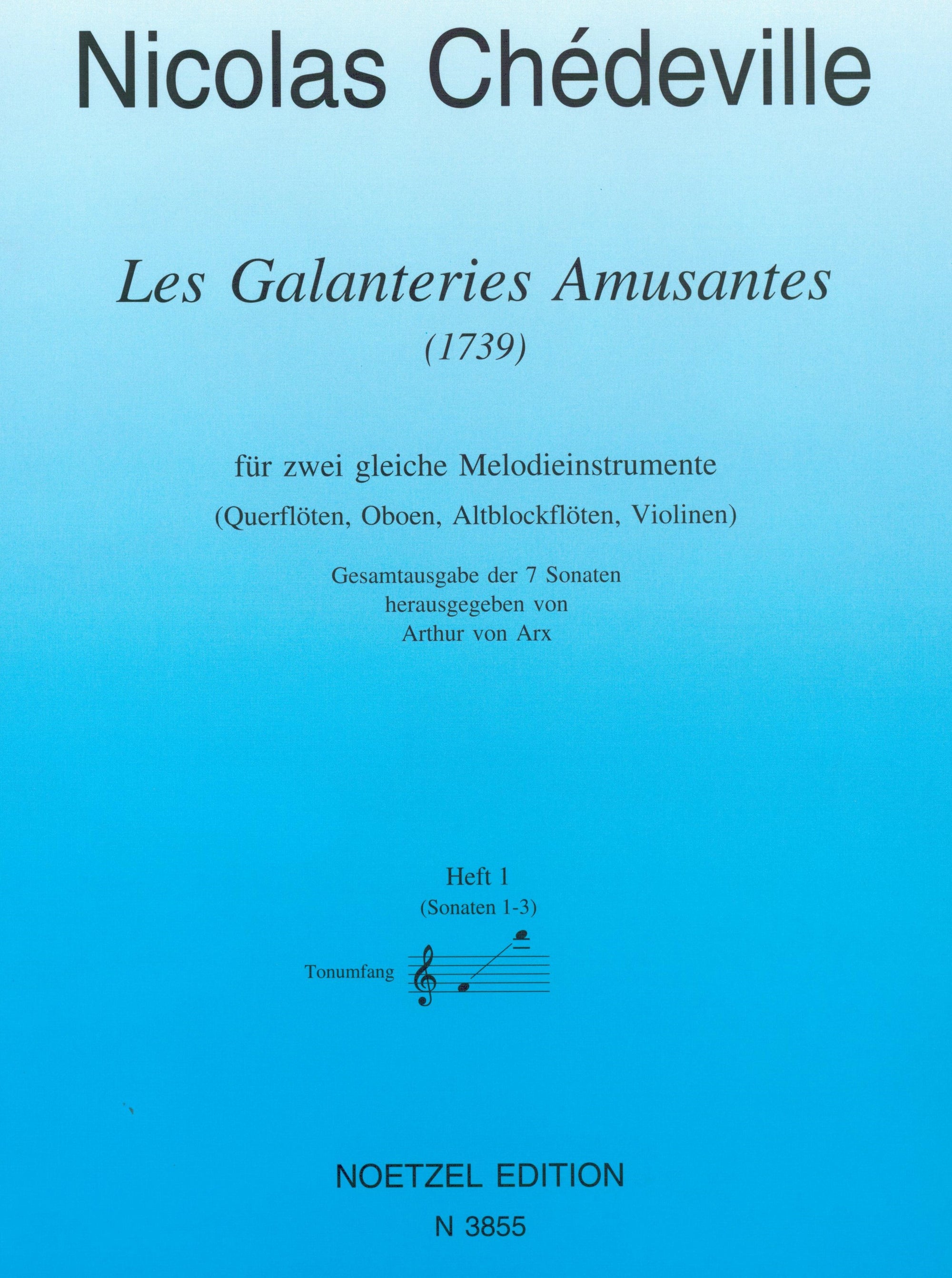 Chédeville: Les Galanteries Amusantes, Op. 8 - Volume 1 (Nos. 1-3)