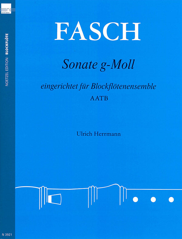 Fasch: Sonata in G Minor (arr. for AATB recorders)