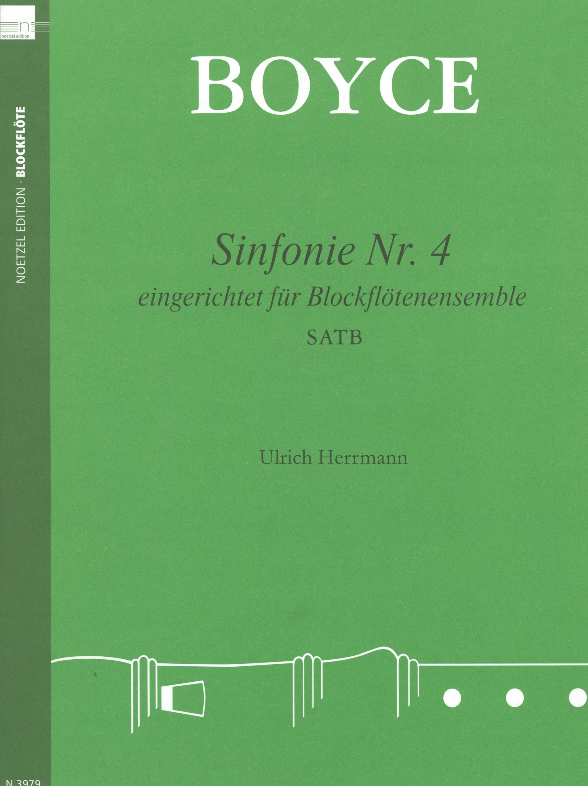 Boyce: Symphony No. 4 (arr. for SATB recorder)