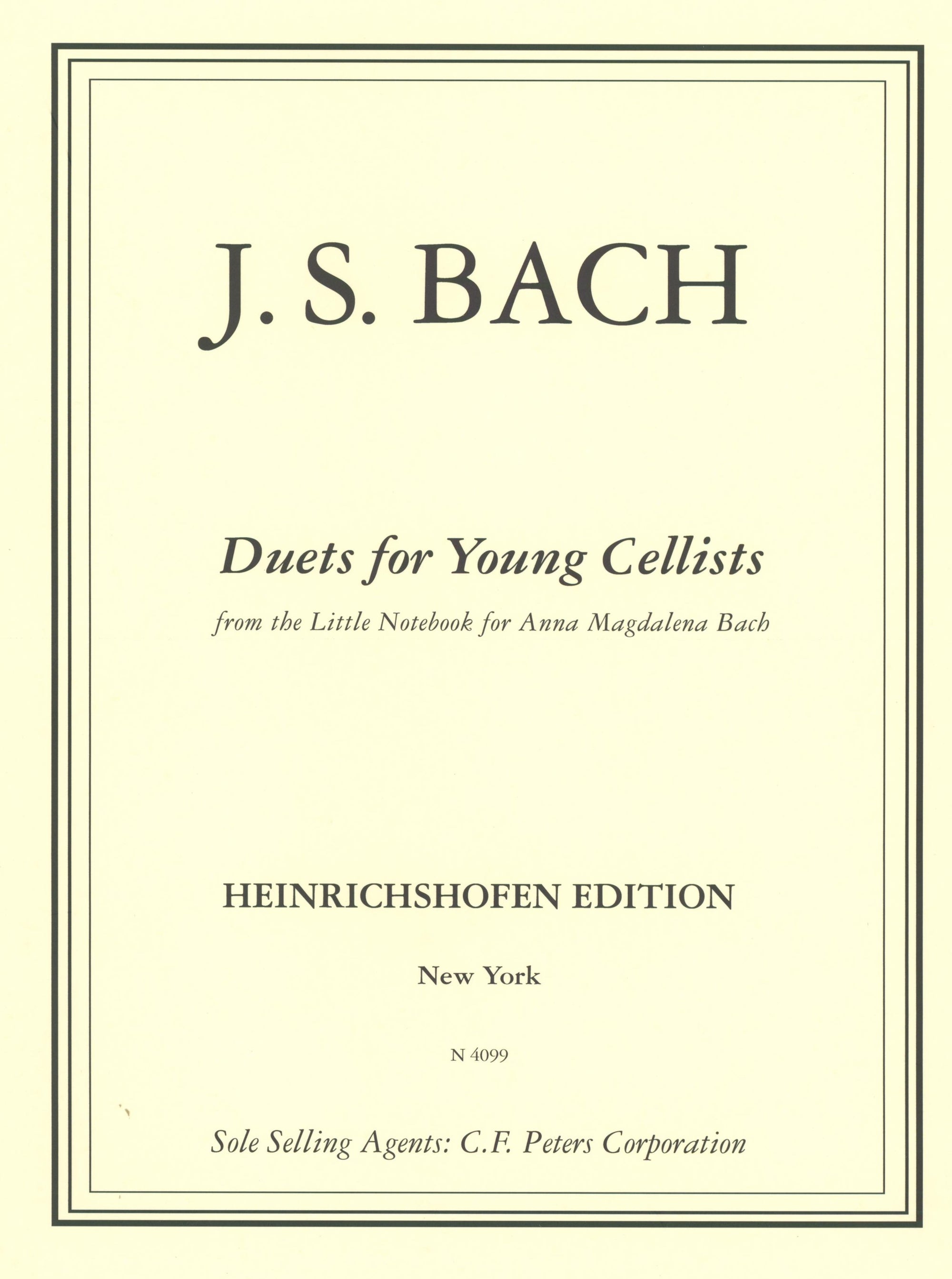 Bach: Duets for Young Cellists from the Notebook of Anna Magdalena