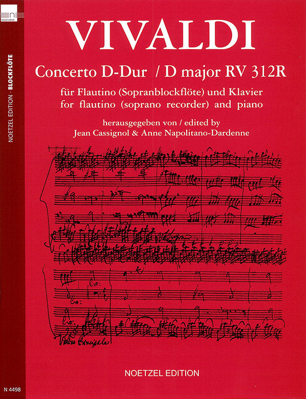 Vivaldi: Concerto in D Major (arr. for recorder & piano)