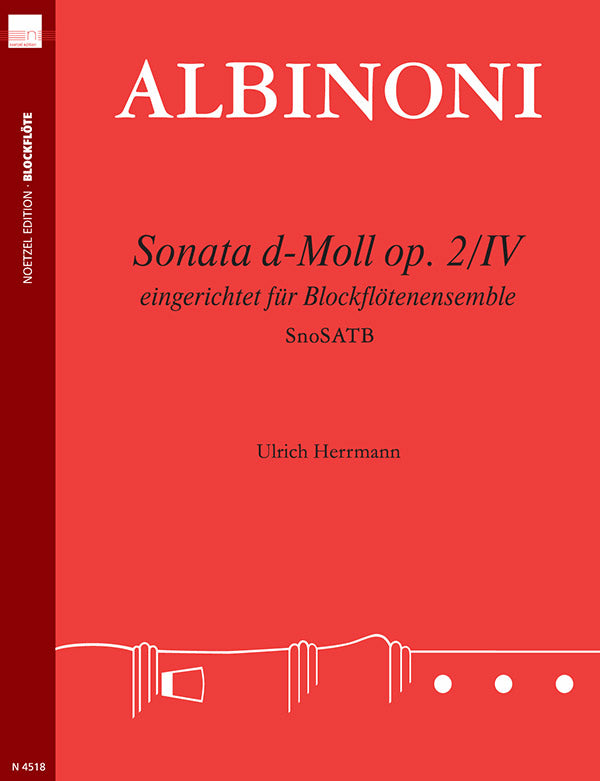 Albinoni: Sonata in D Minor, Op. 2, No. 4 (arr. recorder quintet)