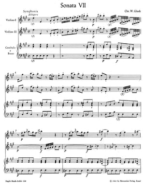 Gluck: Trio Sonatas Nos. 7 and 8 (E Major and F Major)