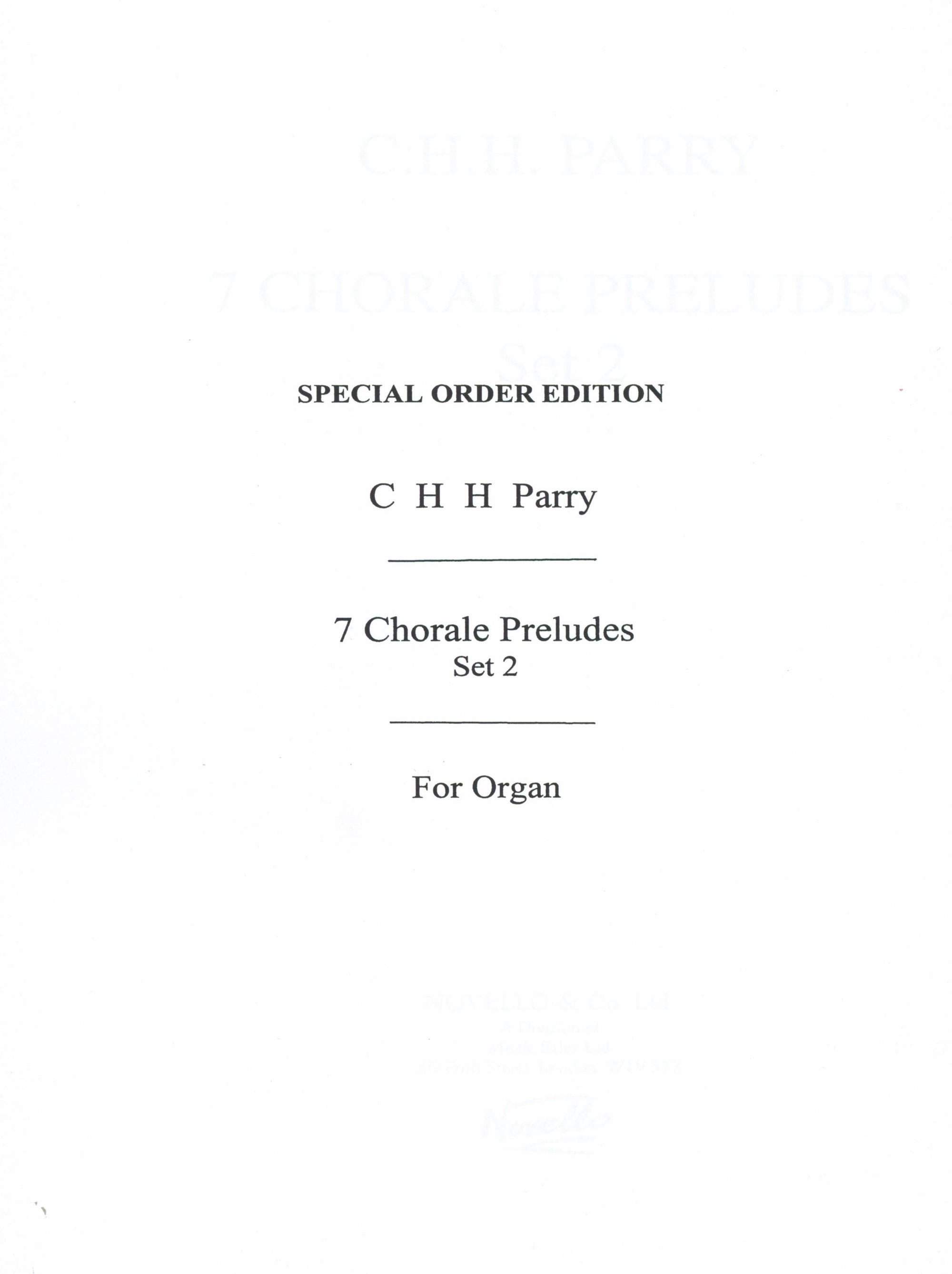 Parry: 7 Chorale Preludes - Set 2