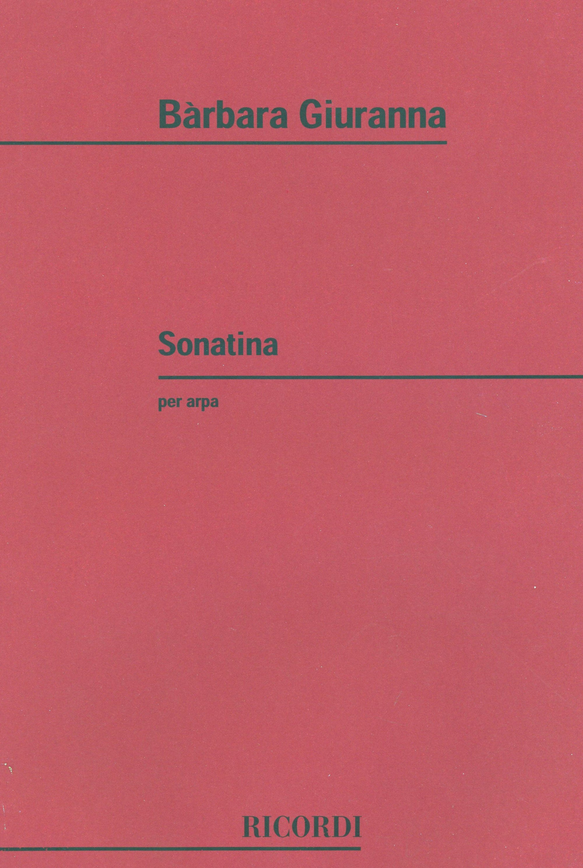 Giuranna: Sonatina for Harp