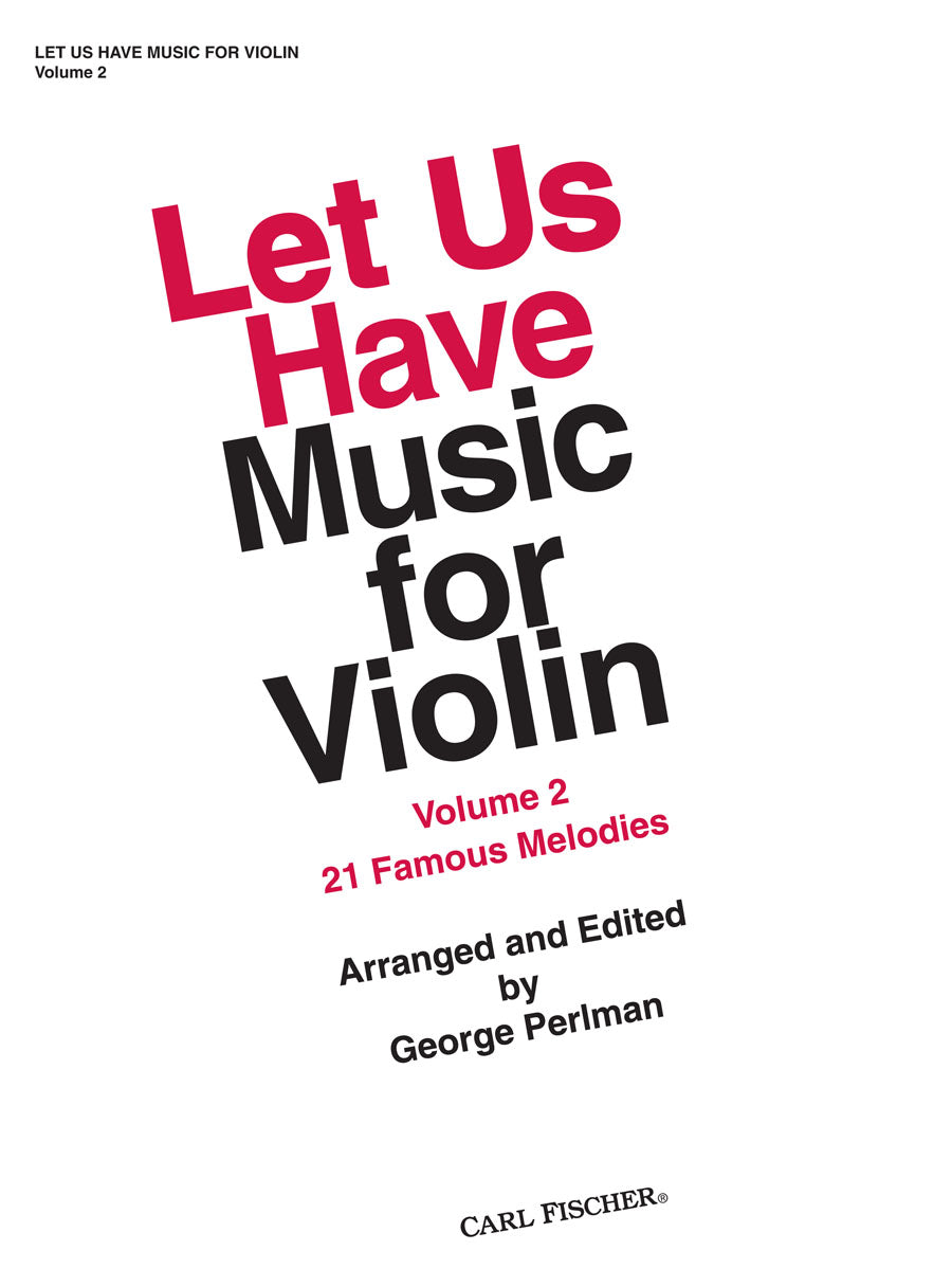 Let Us Have Music for Violin - Volume 2