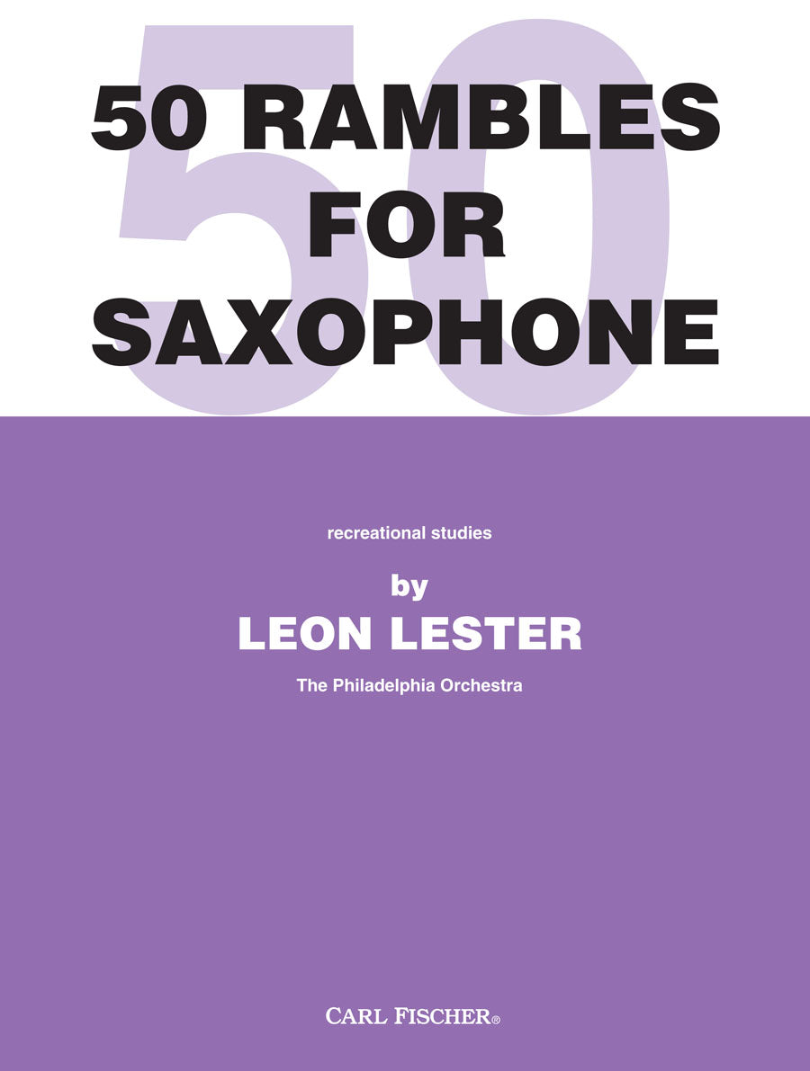 Lester: 50 Rambles for Saxophone