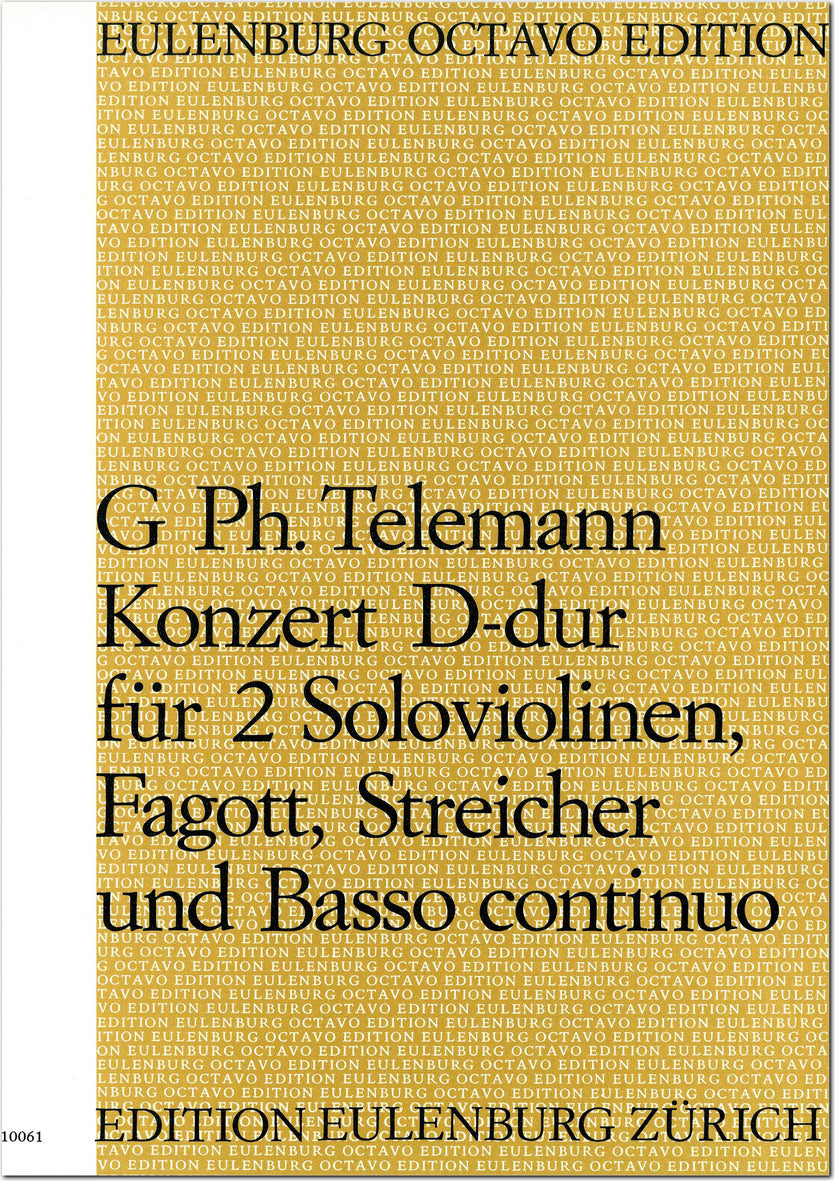 Telemann: Concerto for 2 Violins, Bassoon and String Orchestra, TWV 53:D4