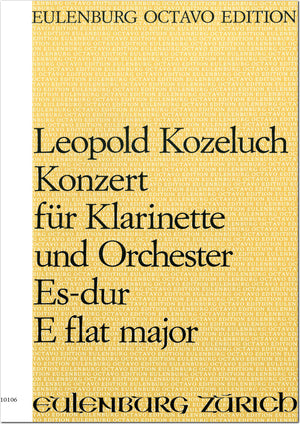 Koželuch: Clarinet Concerto No. 1 in E-flat Major