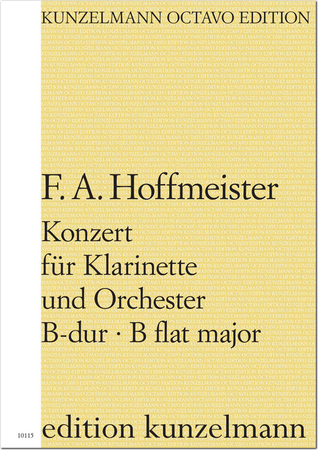 Hoffmeister: Clarinet Concerto in B-flat Major