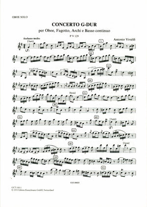 Vivaldi: Concerto for Oboe and Bassoon, RV 545
