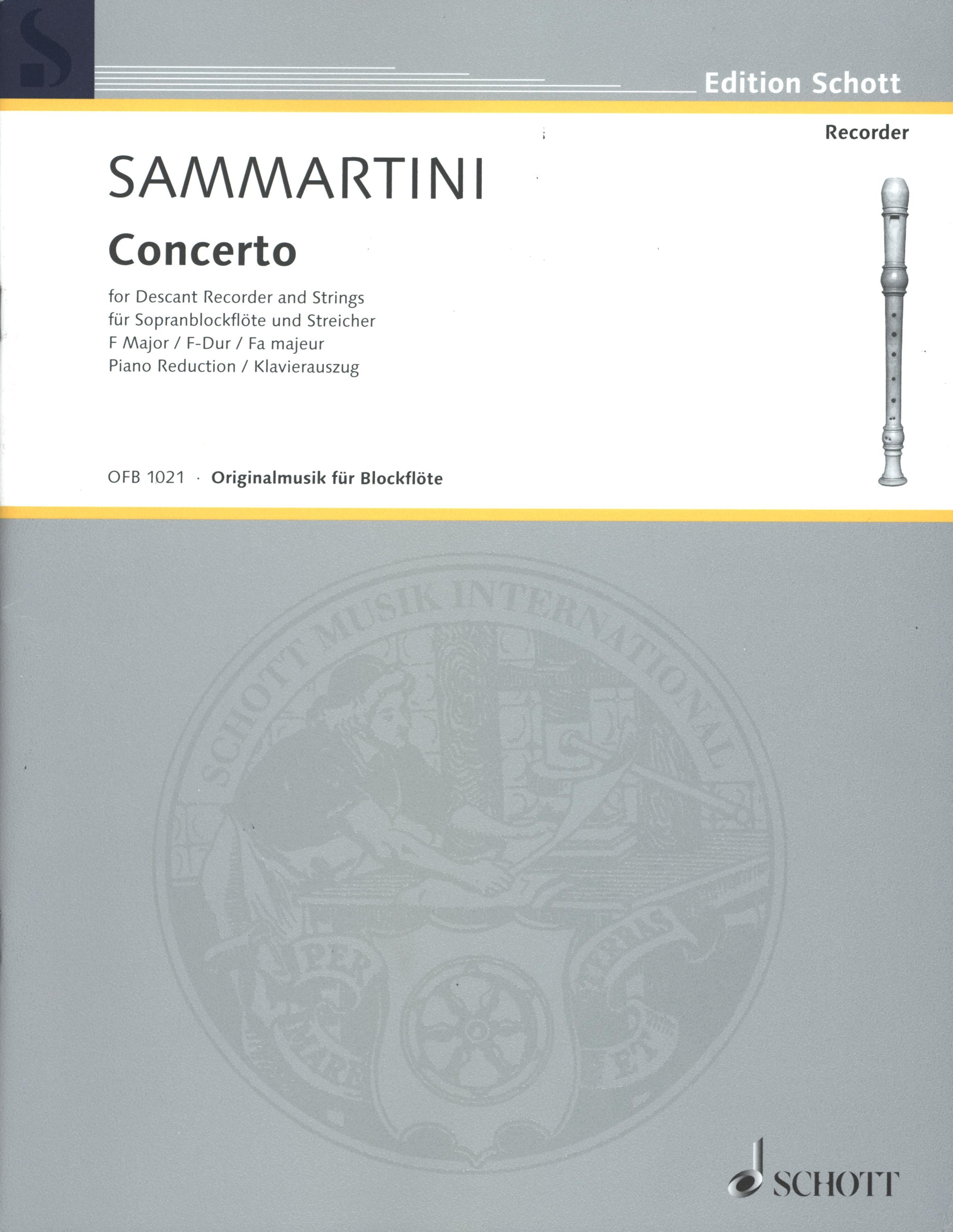 Sammartini: Recorder Concerto in F Major