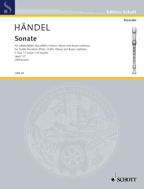 Handel: Recorder Sonata in C Major, HWV 365, Op. 1, No. 7