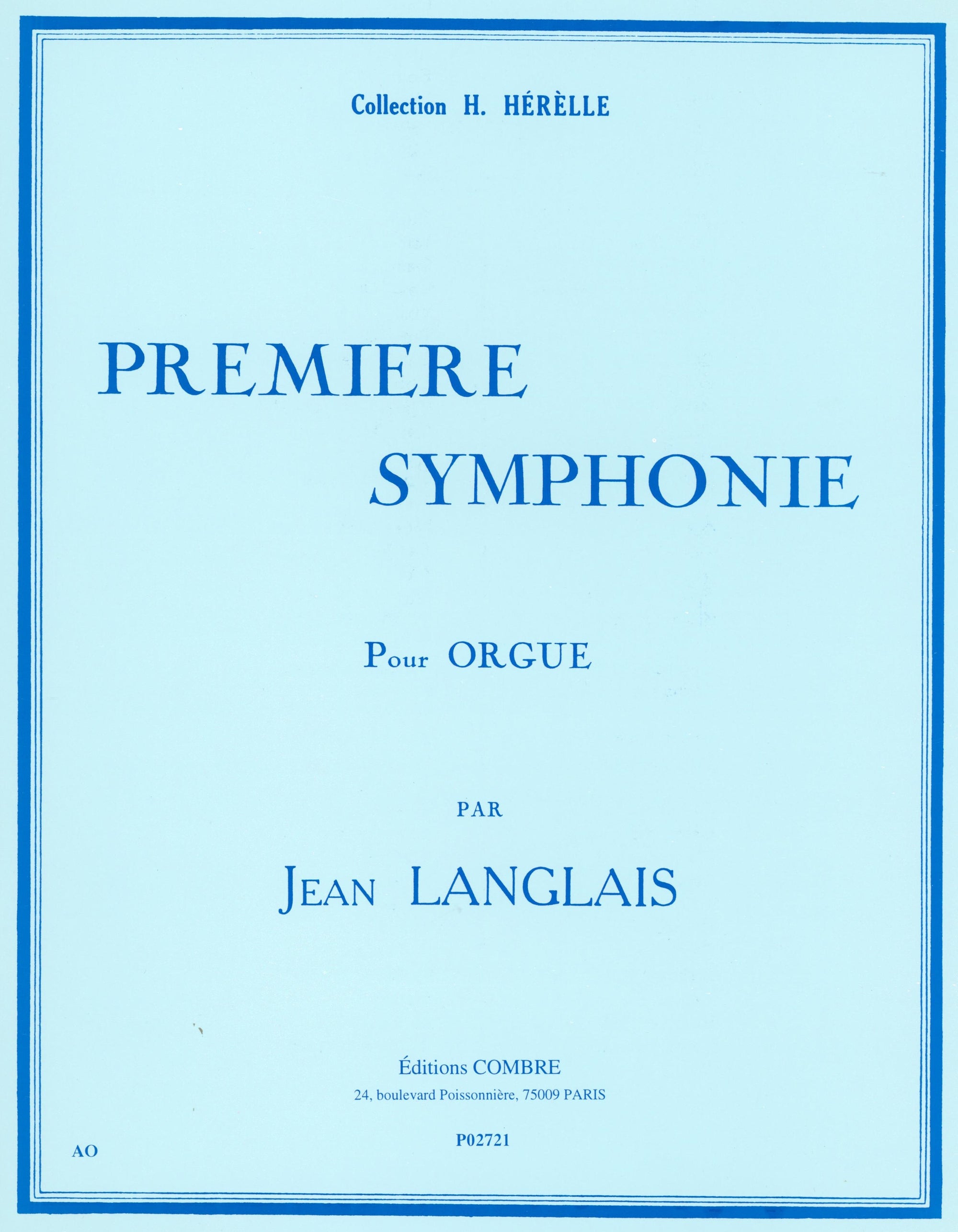 Langlais: Première symphonie, Op. 37