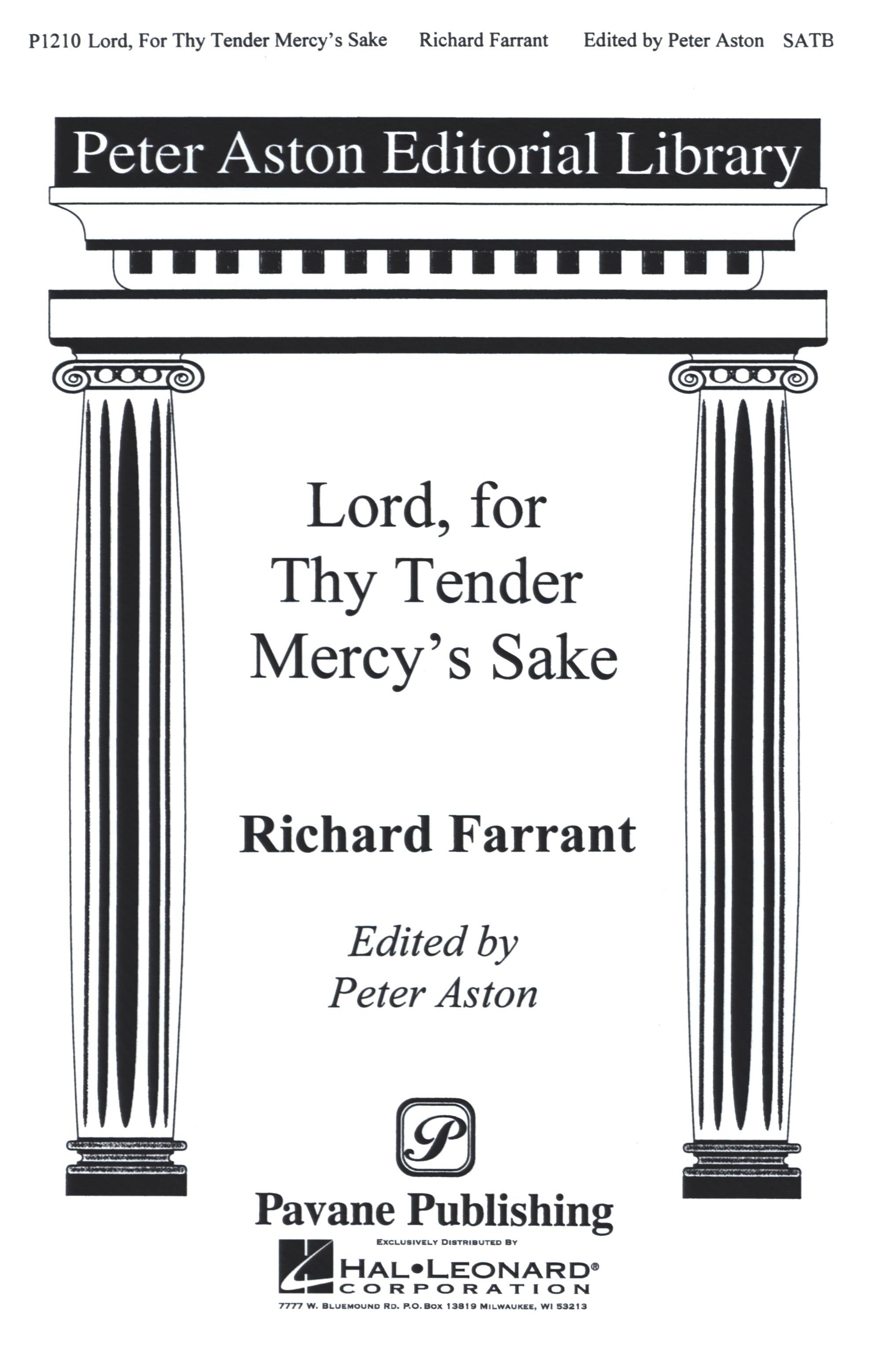 Farrant: Lord, for Thy Tender Mercy's Sake