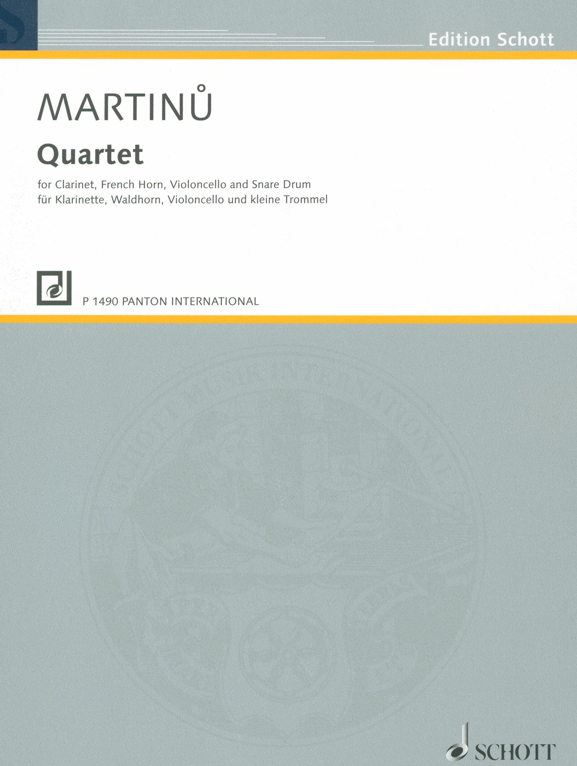 Martinů: Quartet in C Major, H. 139