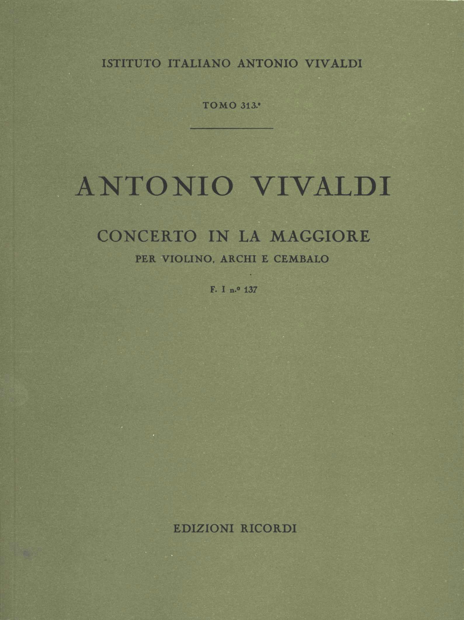 Vivaldi: Violin Concerto in A Major, RV 353